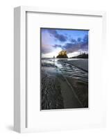 USA, Washington State, Olympic Peninsula. Second beach sunrise.-Yuri Choufour-Framed Photographic Print