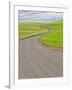 USA, Washington State, Palouse. Backcountry road leading through winter and spring wheat fields-Terry Eggers-Framed Photographic Print