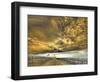 USA, Washington State, Palouse. Backcountry road through wheat field and clouds-Terry Eggers-Framed Photographic Print