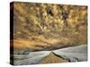 USA, Washington State, Palouse. Backcountry road through wheat field and clouds-Terry Eggers-Stretched Canvas