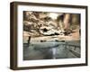 USA, Washington State, Palouse. Backcountry road through wheat field and clouds-Terry Eggers-Framed Photographic Print