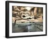 USA, Washington State, Palouse. Backcountry road through wheat field and clouds-Terry Eggers-Framed Photographic Print