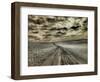 USA, Washington State, Palouse. Country backroad through spring crops-Terry Eggers-Framed Photographic Print
