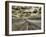 USA, Washington State, Palouse. Country backroad through spring crops-Terry Eggers-Framed Photographic Print