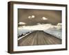 USA, Washington State, Palouse. Country backroad through spring crops-Terry Eggers-Framed Photographic Print