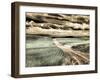 USA, Washington State, Palouse. Country backroad through spring crops-Terry Eggers-Framed Photographic Print