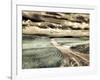 USA, Washington State, Palouse. Country backroad through spring crops-Terry Eggers-Framed Photographic Print