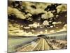 USA, Washington State, Palouse. Country backroad through spring crops-Terry Eggers-Mounted Photographic Print