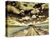 USA, Washington State, Palouse. Country backroad through spring crops-Terry Eggers-Stretched Canvas