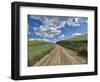 USA, Washington State, Palouse, Country Backroad through Spring wheat fields-Terry Eggers-Framed Photographic Print