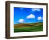 USA, Washington State, Palouse Country, Spring Wheat Field and Clouds-Terry Eggers-Framed Photographic Print