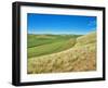 USA, Washington State, Palouse. Crop lines and patterns-Terry Eggers-Framed Photographic Print