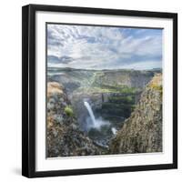 USA. Washington State. Palouse Falls in the spring, at Palouse Falls State Park.-Gary Luhm-Framed Photographic Print