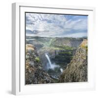 USA. Washington State. Palouse Falls in the spring, at Palouse Falls State Park.-Gary Luhm-Framed Photographic Print