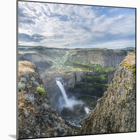 USA. Washington State. Palouse Falls in the spring, at Palouse Falls State Park.-Gary Luhm-Mounted Photographic Print