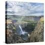 USA. Washington State. Palouse Falls in the spring, at Palouse Falls State Park.-Gary Luhm-Stretched Canvas