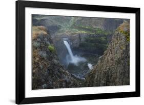 USA. Washington State. Palouse Falls in the spring, at Palouse Falls State Park.-Gary Luhm-Framed Photographic Print