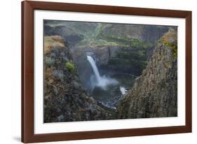 USA. Washington State. Palouse Falls in the spring, at Palouse Falls State Park.-Gary Luhm-Framed Photographic Print