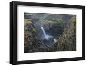 USA. Washington State. Palouse Falls in the spring, at Palouse Falls State Park.-Gary Luhm-Framed Photographic Print