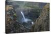 USA. Washington State. Palouse Falls in the spring, at Palouse Falls State Park.-Gary Luhm-Stretched Canvas