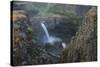 USA. Washington State. Palouse Falls in the spring, at Palouse Falls State Park.-Gary Luhm-Stretched Canvas