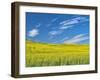 USA, Washington State, Palouse. Field of canola in full bloom-Terry Eggers-Framed Photographic Print