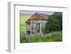 USA, Washington State, Palouse. Old abandoned house surrounded by wildflowers.-Julie Eggers-Framed Photographic Print