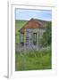 USA, Washington State, Palouse. Old abandoned house surrounded by wildflowers.-Julie Eggers-Framed Photographic Print