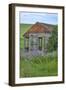 USA, Washington State, Palouse. Old abandoned house surrounded by wildflowers.-Julie Eggers-Framed Photographic Print