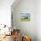 USA, Washington State, Palouse, Old Red barn with fresh green fields-Terry Eggers-Stretched Canvas displayed on a wall