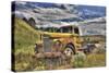 USA, Washington State, Palouse. Old Truck Abandoned in Field-Terry Eggers-Stretched Canvas