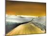 USA, Washington State, Palouse region, Country backroad through wheat fields-Terry Eggers-Mounted Photographic Print