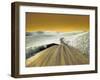 USA, Washington State, Palouse region, Country backroad through wheat fields-Terry Eggers-Framed Photographic Print