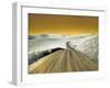 USA, Washington State, Palouse region, Country backroad through wheat fields-Terry Eggers-Framed Photographic Print