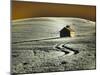 USA, Washington State, Palouse region, Old barn in field of wheat-Terry Eggers-Mounted Photographic Print