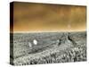 USA, Washington State, Palouse region, Rolling Hills of wheat-Terry Eggers-Stretched Canvas