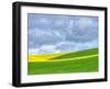 USA, Washington State, Palouse, Rolling hills of canola and wheat-Terry Eggers-Framed Photographic Print