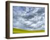 USA, Washington State, Palouse, Spring canola field with beautiful clouds-Terry Eggers-Framed Photographic Print