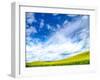 USA, Washington State, Palouse, Spring canola field with beautiful clouds-Terry Eggers-Framed Photographic Print