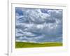 USA, Washington State, Palouse, Spring canola field with beautiful clouds-Terry Eggers-Framed Photographic Print