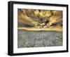 USA, Washington State, Palouse. Spring Poppies and wheat field and clouds-Terry Eggers-Framed Photographic Print