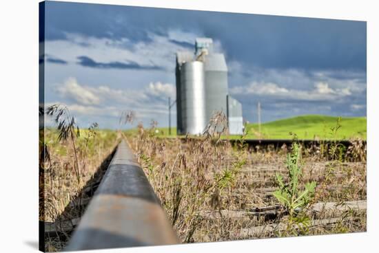 USA, Washington State, Palouse. Storm clouds advancing over Pullman.-Hollice Looney-Stretched Canvas