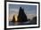 USA, Washington State, Rialto Beach. Sunset on sea stacks.-Jaynes Gallery-Framed Photographic Print