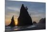 USA, Washington State, Rialto Beach. Sunset on sea stacks.-Jaynes Gallery-Mounted Photographic Print