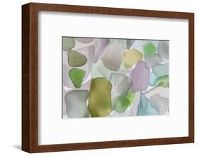 USA, Washington State, Seabeck. Beach glass close-up.-Jaynes Gallery-Framed Photographic Print