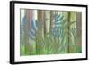 USA, Washington State, Seabeck. Collage of Bracken Ferns and Forest-Don Paulson-Framed Photographic Print