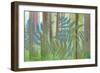 USA, Washington State, Seabeck. Collage of Bracken Ferns and Forest-Don Paulson-Framed Photographic Print
