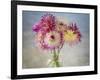 USA, Washington State, Seabeck. Fresh-cut dahlias in vase.-Jaynes Gallery-Framed Photographic Print