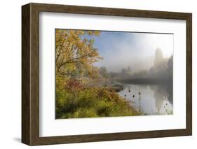 USA, Washington State, Seabeck. Miami Beach Saltwater Lagoon sunrise.-Jaynes Gallery-Framed Photographic Print