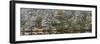 USA, Washington State, Seabeck, Misery Point Preserve. Panoramic of forest reflections in lagoon.-Jaynes Gallery-Framed Photographic Print